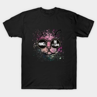 Fuck the police cat T-Shirt